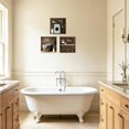 thumbnail image 4 of CCWACPP Laundry Room Decor Wall Art Brown Laundry Sign Picture Canvas Farmhouse Wash Dry Fold Painting Rustic Bathroom Hotel Decor Framed (10.00" x 10.00" x 3PCS), 4 of 5
