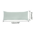 thumbnail image 6 of PiccoCasa Set of 2 Body Pillowcases Microfiber Long Pillow Cover, Light Gray 20" x 48", 6 of 8