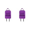 thumbnail image 1 of Kenally Multi-funcional Auto asiento trasero almacenamiento organizador titular Multi-Bolsillo viaje gran capacidad coche colgante bolsa bolsa púrpura 2piezas Kenally CBP030671, 1 of 5