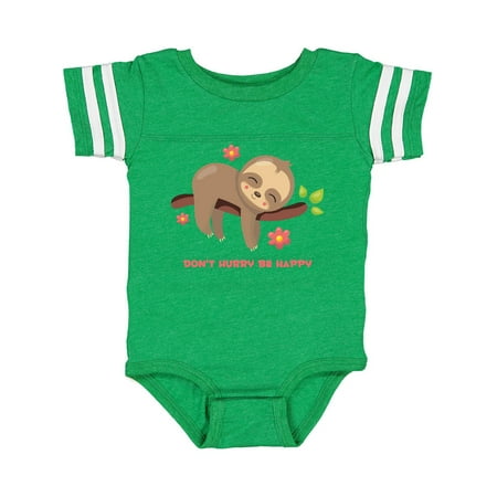 

Inktastic Don t Hurry Sloth Gift Baby Girl Bodysuit