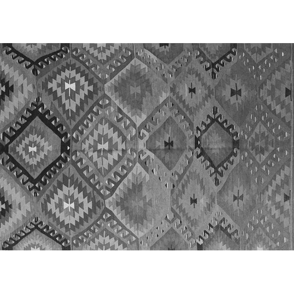 Ahgly Company Indoor Rectangle Southwestern Gray Country Area Rugs, 8' x 10'