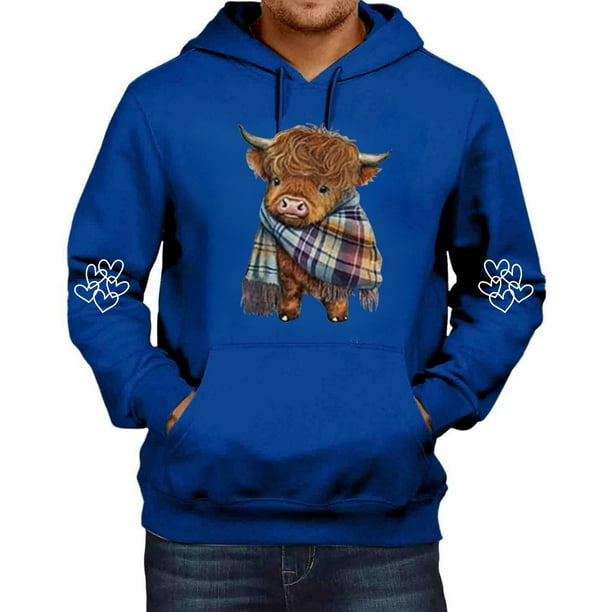 MHFRRA Sudadera con Capucha Informal de Manga Larga, Suave, Cómoda y Ligera, Estilo Urbano, A La Moda, Deportiva, para Uso Diario Azul