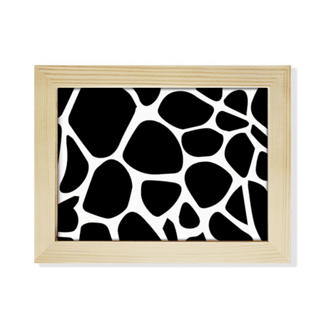 Giraffe Animal Art Grain Illustration Pattern Desktop Photo Frame Picture Art Decoration Painting 6x8 inch