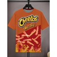 thumbnail image 2 of Camiseta de manga corta con cuello redondo y estampado geométrico Takis para hombre, tela de mezcla de poliéster suave y ligeramente elástica, camiseta fresca para el verano, 2 of 4