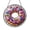 Acrylic 3.5 Inch, variant on Glazed Donut Sprinkle Stained Glass Window Decor, Dessert Suncatcher Hanging Panel Kitchen Gift
