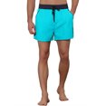 thumbnail image 5 of Unique Bargains Men's Holiday Solid Elastic Waist Side Pockets Beach Shorts 34 Bright Blue, 5 of 5