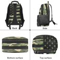 thumbnail image 6 of HUIACONG Camouflage US Flag School Backpack for Ages 6-18 Large Capacity Ergonomic Padded Straps Bookbag for Boys Girls Elementary Middle High School Daily Use Travel, 6 of 7