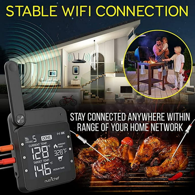 Wireless Meat Thermometer — NutriChef Kitchen