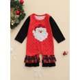 thumbnail image 3 of Baby Girls Christmas Clothes Flare Jumpsuit Bell Bottoms Romper Bodysuit Long Sleeve Overalls, 3 of 6