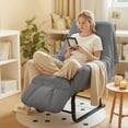 thumbnail image 4 of YYuan Adjustable Sofa Chair,Convertible reclining chair, Recliner Chair Reading Chair, for Bedroom Sunroom,Adjustable Backrest, Grey Blue, 4 of 10