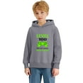 thumbnail image 5 of IWRICH Kids 100 Days of School Hoodies Long Sleeve Fleece Lined Hooded Sweatshirts Cute Tops,Size 2-14 Years Grey 130, 5 of 7