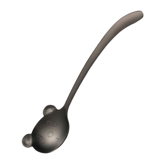 Clearance Under $2, 1 Pack Cute Panda Dessert Spoon, Stainless Steel Tea Spoon, Small Coffee Stirring Spoon with Decorative Handle for Parties, Home Kitchen, and Restaurant Use, 16.8cm (E)