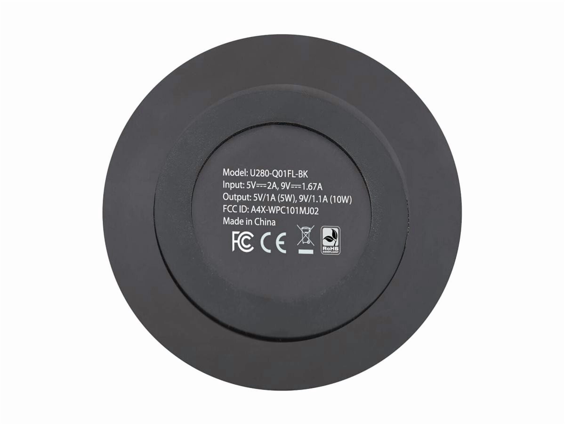 Tripp Lite U280-Q01FL-BK 10W Wireless Fast-Charging Pad - Black