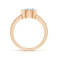 thumbnail image 2 of Angara Natural 1.6 Ct. Aquamarine Solitaire Ring in 14K Rose Gold for Women (Ring Size: 12), 2 of 8