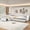 Beige, variant on Euroco Upholstery L-Shaped Twin Platform Bed with Trundle and Drawer, 3 Beds in 1, No Spring Box Needed, Gray