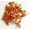 BaHoki Essentials Rose Gold/Copper Metal Desk Accessories (Set of Paper Clips.Bulldog Clips)