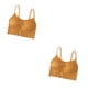 thumbnail image 4 of Sujetador sin mangas Qarigey lencería Sexy Bralette corto Naranja 2Conjunto, 4 of 6