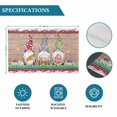 thumbnail image 6 of Gnomes Easter Placemats Set of 6, Eggs Tulips Spring Floral Retro Art Wooden Placemats for Dining Table, Place Mats for Kitchen Tabletop, Waterproof Wipeable Dining Table Mats Set, 6 of 9