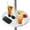 Tray/White 13'', variant on AMMSUN 14'' White Metal Beach Umbrella Sand Anchor with Screw Heavy Duty One Size Fits All Outdoor