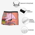 thumbnail image 3 of Balery Flamingo Riding a Bicycle Calzoncillos bóxer para hombre, ropa interior de algodón suave y transpirable con cinturilla de nailon-X-Large, 3 of 5