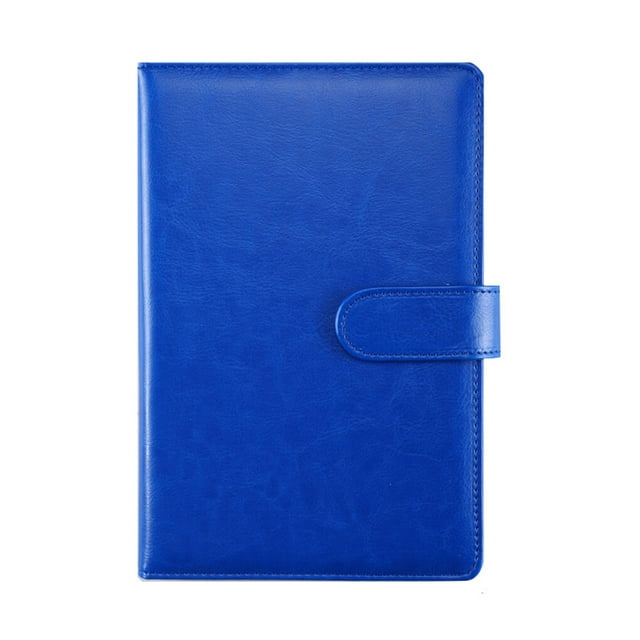 Langgg Notebook Plain Vintage Transverse Button Jotter Keep Diary Journals Paper Halloween Thanksgiving Gift Business Blue