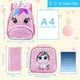 thumbnail image 4 of Set de mochilas AGSDON Unicorn para niñas de 12 años y niños pequeños con lonchera, 4 of 9