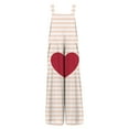 thumbnail image 4 of Fgvctg Valentine's Day Overalls for Women Sleeveless Date Night Spaghetti Straps Overalls Casual Wide Leg Pant Love Heart Graphic Bib Overalls Rompers Sprimg Pant With Pockets Cyan 2XL, 4 of 6