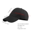 thumbnail image 3 of Sombrero de sol ajustable con agujero Snapback de algodón Sombreros Gorra de béisbol de cola de caballo informal, 3 of 4