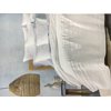 Bloomingdale's Soft Crinkle Cotton Coverlet, White Full/Queen - NEW