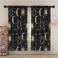 thumbnail image 5 of Blackout Kids Curtains,Black Sun Moon Star Pattern Childrens Insulated Curtains Set Of 2,Bedroom Essentials,Toddler Room Decor 52x63in(132x160cm), 5 of 5