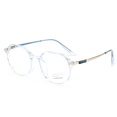 thumbnail image 1 of Gafas de protección para los ojos con marco redondo irregular y antiluz azul que cambian de color, marco óptico transparente, antiluz azul, 1 of 1