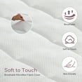 Twin Memory Foam Mattress Topper, 4 inch mattress pad 7 Zone for