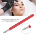 thumbnail image 4 of Pin de Tatuaje desechable, máquina de Afeitar Microblading 50pcs máquina de Afeitar Microblading desechable Ceja semipermanente Manual Tattoo Tool 3/7/9 Pines(R 7pins) Pestañas Bordadas Fugacal NO, 4 of 7