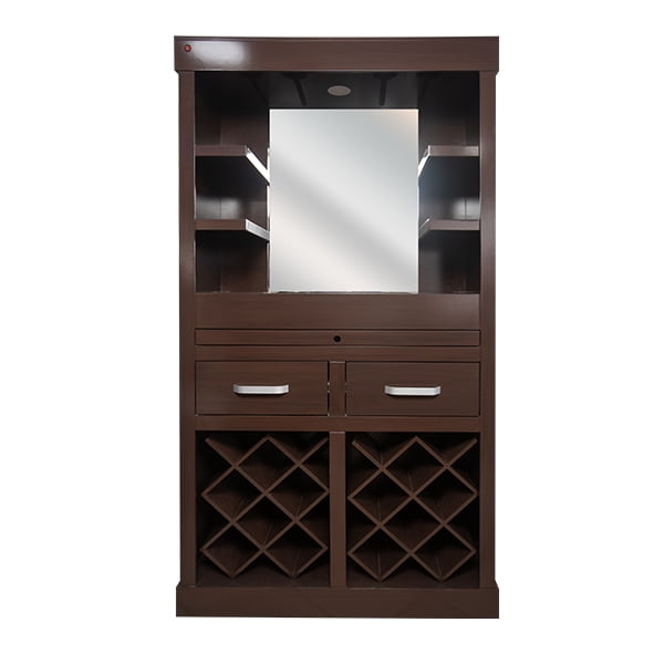 Cantina mueble para bar cantinero cavas barra Sahara nogal R21 R21 Muebles Sahara minimalista Cantina