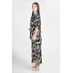 thumbnail image 2 of Vestido camisero de lino estampado Roman Fashion /Juvenil, 2154 (Negro) negro CH, 2 of 4