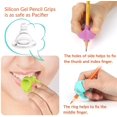 thumbnail image 4 of Empuñaduras para lápices, ayudas de escritura innovadoras originales, surtido de entrenador de agarre, corrección de postura para niños en edad preescolar, niños, adultos, necesidades especiales, zurd, 4 of 5