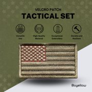 Bluyellow Subdued American Flag Embroidered Tactical Patches