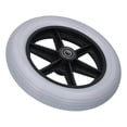 thumbnail image 1 of Wheelchair Front Wheel 10in Walker Caster Tire Flat Free Accessory 12mm 10x2 6001, 1 of 4