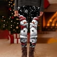 thumbnail image 5 of Jaunzuar Stretchy Leggings for Women High Waisted Snowman Print Yoga Pants Athletic Comfy Soft Leggings S, 5 of 6