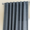 thumbnail image 5 of Sweden Blue Italian Faux Linen Curtain (1 Panel), Sweden Blue, 50W X 84L, 5 of 6