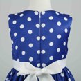 thumbnail image 2 of Little Girl Dresses Bowknot Dot Printed Pageant Gown Birthday Party Princess Wedding Dress Flower Girl Dress,Size 7 Years-8 Years, 2 of 3