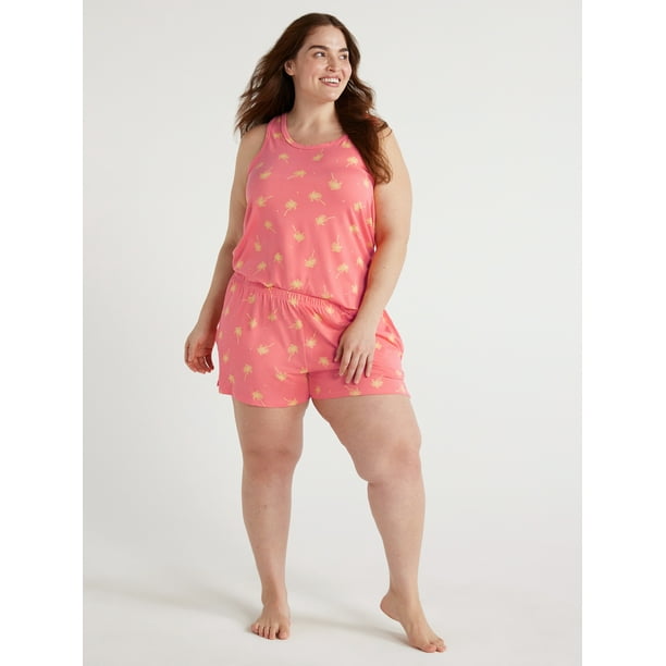 Rosas HOPPLA! & SHORTS DVD2枚セット Joyspun Women's Print Tank Top and Shorts Pajama Set, 2