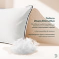 thumbnail image 4 of Almohadas Heaven Pillow Dreamlab Relleno Down Alternative Extra Suave Firmeza Suave e Hipoalergénica Tamaño Estándar 2 Piezas, 4 of 10