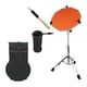 thumbnail image 4 of Juego de almohadillas de batería portátiles con soporte para caja y soporte para baquetas para principiantes naranja, 4 of 9
