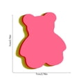 thumbnail image 3 of Gosuguu Heart-Shaped Sticky Notes | 100-Pack Multicolor Adhesive Paper Sheets | Cute Fruit & Animal Designs | 7.5x7cm Matte Paper for Notes & Reminders, 3 of 6