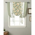 thumbnail image 2 of Spring Daisy Sage Green Window Curtain for Living Room Adjustable Curtains for Kitchen Cafe Tie Up Short Drapes, 2 of 5