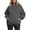 Dark Gray, variant on dGslk Women's Plus Size Fleece Hoodie Sweatshirt Casual Long Sleeve Pullover with Kangaroo Pocket Soft Warm Oversized Top Black L