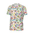 thumbnail image 6 of Wukai Cartoon Labrador Retriever Print Men's Short-Sleeved Mesh T-Shirt,Quick-Dry Short Sleeve Workout T-Shirt-X-Large, 6 of 8