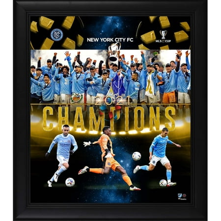 New York City FC 2021 MLS Cup Champions Framed 15" x 17" Collage