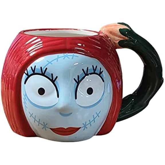 Disney Tim Burton's Nightmare Before Christmas Sally Nightmare Before Christmas Sculpted Ceramic Mug
